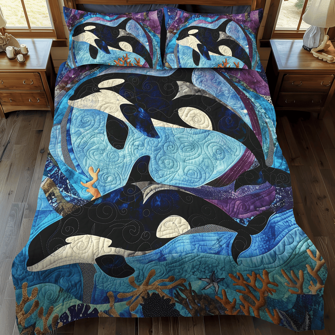 Coral Constellation 3-Piece Bedding Set