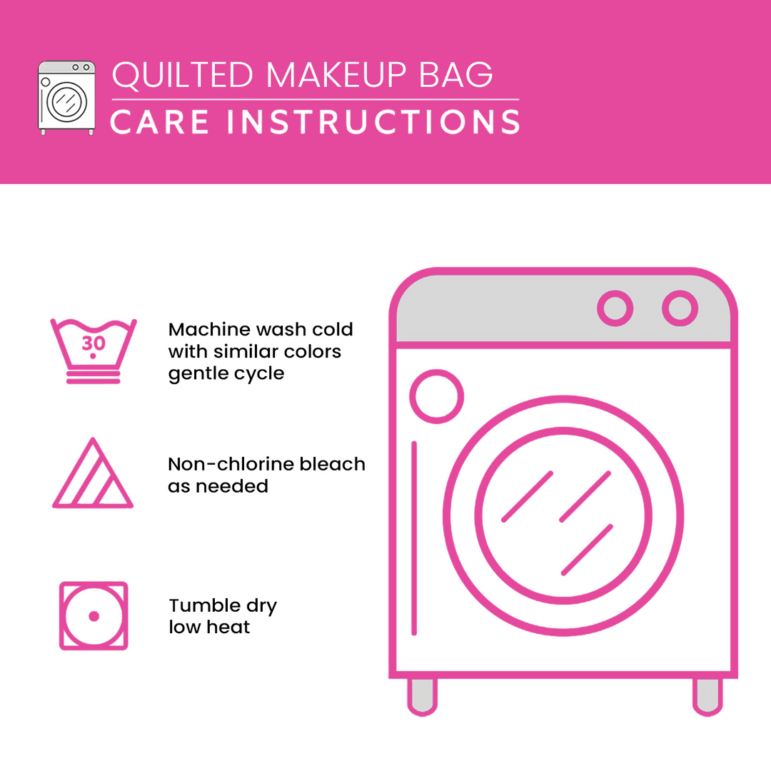 Dreamy Paws Quilted Makeup Bag