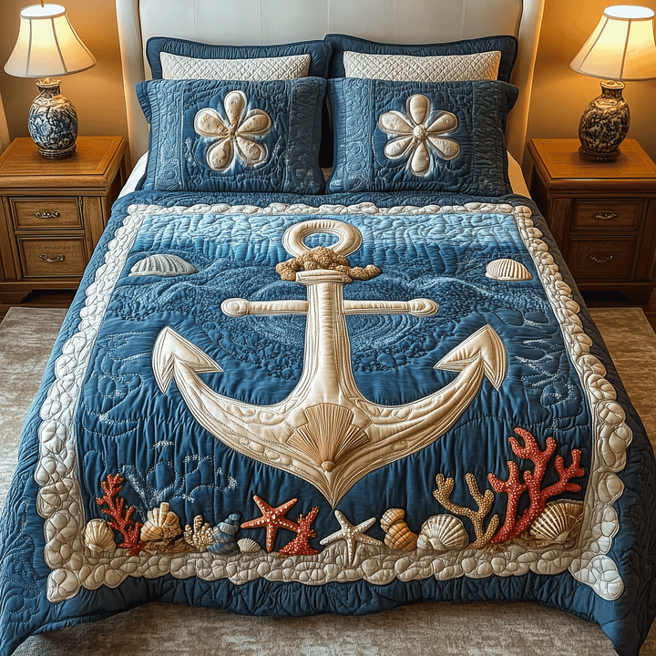 Tidal Tranquility 3-Piece Bedding Set
