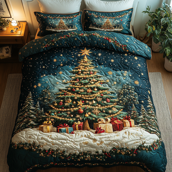 Tinsel Glow 3-Piece Bedding Set