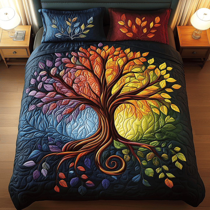 Tree of Harmony 3-Piece Bedding Set